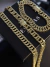 CORRENTE E PULSEIRA GRUMET 10MM EM MOEDA ANTIGA COM 10 CAMADAS DE OURO 18K na internet