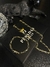 Corrente com pulseira tijolinho 6mm em moeda antiga - comprar online