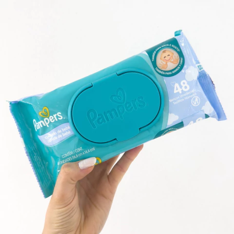 Lenços Umedecidos Pampers Cuidado - 48un
