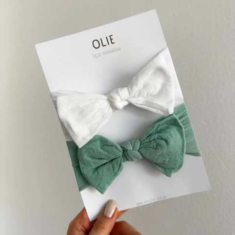 Duo Turbantes | Branco e Tiffany