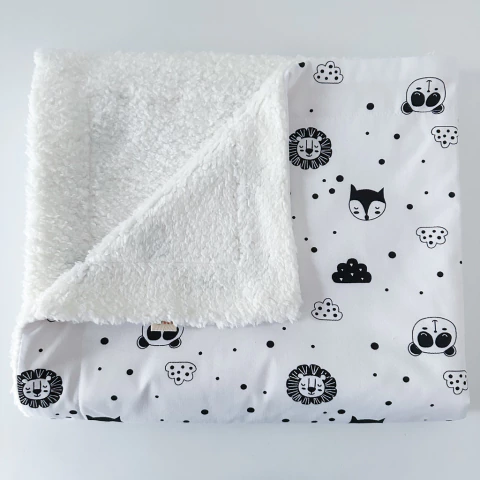 Mantinha Bichinhos P&B | Carneirinho