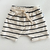 Short Listras | Preto e Off White