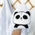 Toalha de Banho - Pandinha - Com capuz - Bordada - comprar online