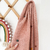 Manta Tricot Poá Boho - Rosa Envelhecido