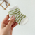 Meia RN | Listras Minimalistas Verdes
