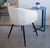 SILLA BEIRUT BLACK BOUCLE CREAM - comprar online