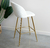 BANQUETA MYANMAR BAR CREMA BOUCLE 75CM - tienda online