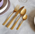 SET DE CUBIERTOS DALLAS DORADO - 24 PCS - Zamibia
