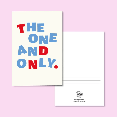 Tarjeta 4 - the one and only