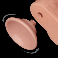 CONSOLADOR DE DOBLE CAPA DE PIEL DESLIZABLE 8.5¨