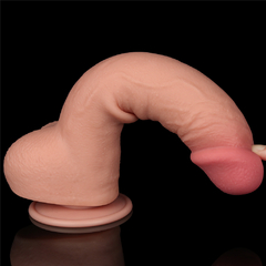 CONSOLADOR DE DOBLE CAPA DE PIEL DESLIZABLE DE 9.5" - tienda online