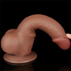 CONSOLADOR DE DOBLE CAPA DE PIEL DESLIZABLE