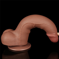 CONSOLADOR DE DOBLE CAPA DE PIEL DESLIZABLE 8.5¨