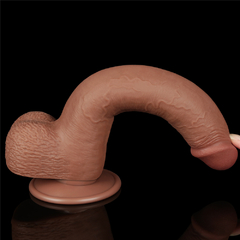 CONSOLADOR DE DOBLE CAPA DE PIEL DESLIZABLE