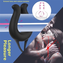 vibrador masajeador + anillo y estimulador en internet