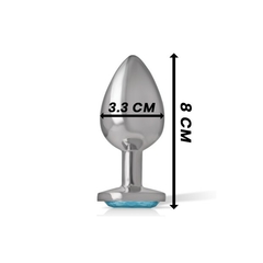 Plug metal anal medium
