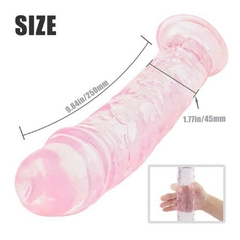 CONSOLADOR TRANSPARENTE ROSA