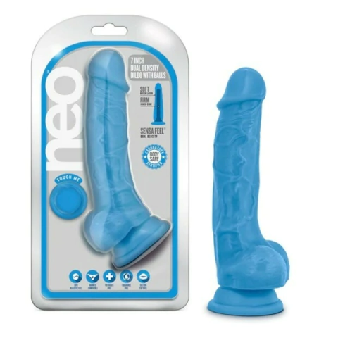 Consolador Realistico Neon Blue 