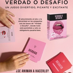 Juego de cartas Verdad Desafio - comprar online