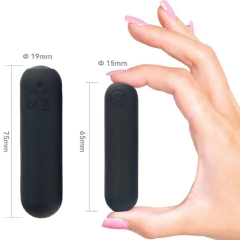 Imagen de Bala vibradora black 75 x 19 mm