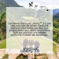 PROGRESIVO VARILUX LIBERTY 3.0 CON AR CLARITY BLUE - comprar online