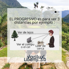 PROGRESIVO VARILUX LIBERTY 3.0 CON AR CLARITY BLUE en internet