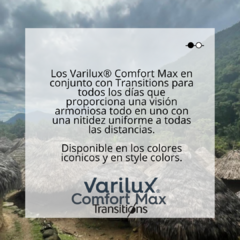 PROGRESIVO VARILUX COMFORT MAX CON TRANSITIONS - comprar online