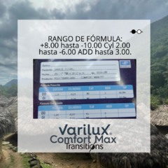 PROGRESIVO VARILUX COMFORT MAX CON TRANSITIONS en internet