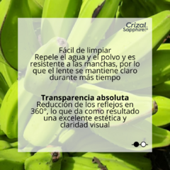 CRIZAL SAPPHIRE HR BLUE UV en internet