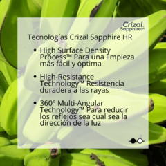 CRIZAL SAPPHIRE HR BLUE UV - comprar online