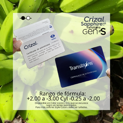 TRANSITIONS GEN S CON CRIZAL SAPPHIRE HR