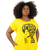 Antirracista - Vestido Amarelo com Bolsos e Mangas curtas 100% algodão