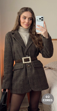 BLAZER LÃ XADREZ - comprar online