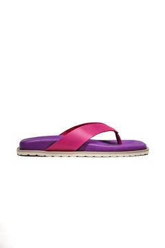 Imagem do Chinelo de couro Roxo
