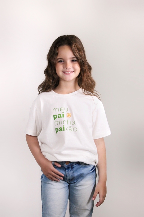 Camiseta Infantil Meu Pai minha Paixão