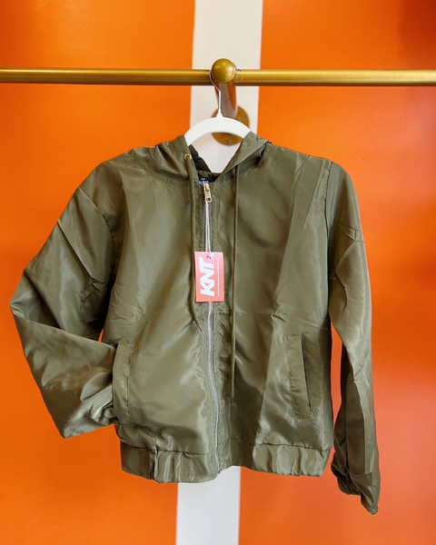 Jaqueta Corta Vento Aline (militar) - comprar online