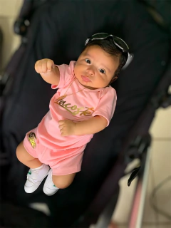 • Conjunto Lala Camiseta + Bermuda (Rosa) - comprar online