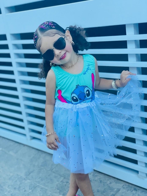 Fantasia Stitch Body + Saia - comprar online