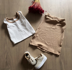Imagem do • Conjunto blogueira Croped + Saia