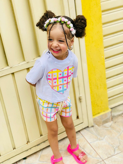 • Conjunto coração Camiseta + Shorts - comprar online