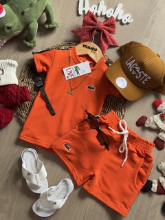• Conjunto Lala Camiseta + Bermuda (Laranja) - comprar online
