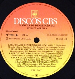 Moraes Moreira ‎– Mancha De Dendê Não Sai - Promo Only Djs
