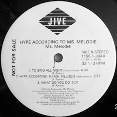 Ms. Melodie – Hype According To Ms. Melodie - comprar online
