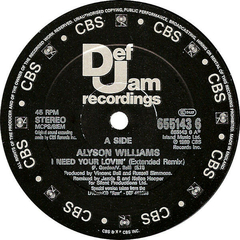 Alyson Williams – I Need Your Lovin' (Extended Remix) na internet