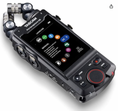 Tascam Portacapture X8 High Resolution 32-bit float Multi-Track Recorder, Portable Recorder, Field Recorder, Music, Podcast, Voice, ASMR, Podcasting