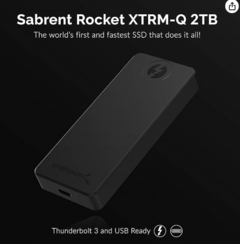 SABRENT Rocket XTRM-Q 2TB USB 3.2 / Thunderbolt 3 External SSD | up to 2700 MB/s in Thunderbolt 3 Mode or up to 900 MB/s in USB 3.2 Mode (SB-XTMQ-2TB) - MonacoMac