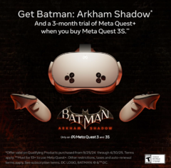 Meta Quest 3S 256GB — Get Batman: Arkham Shadow and a 3-Month Trial of Meta Quest+ Included — All-in-One Headset - comprar online