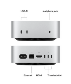 Mac Mini Apple M4 Chip with 10-Core CPU and 10-Core GPU 2TB Storage + 24gb de ram - comprar online