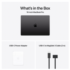 Macbook Pro 16.2' Apple M4 Pro Max Chip with 14-Core CPU and 32-Core GPU 1TB Storage 36gb ram - loja online