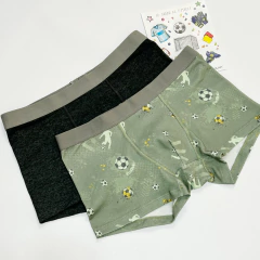 Boxer Futbol VERDE Pre Teen (pack x 2)